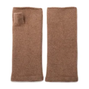 Cashmere Wrist Warmers - Camel