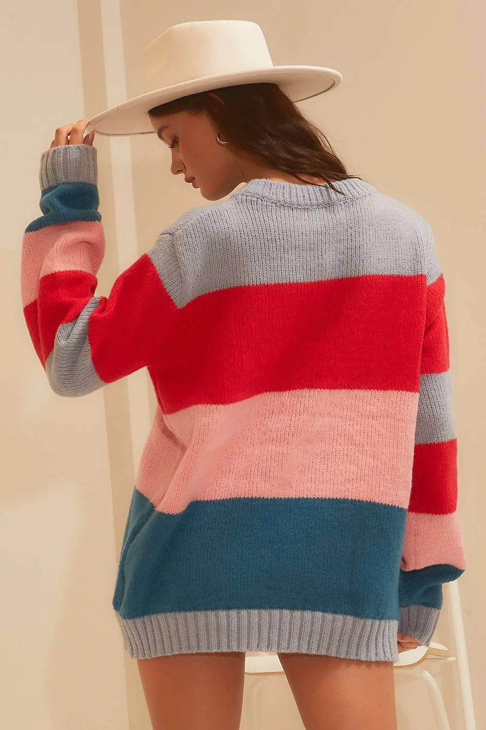 C'est La Vie Striped Sweater