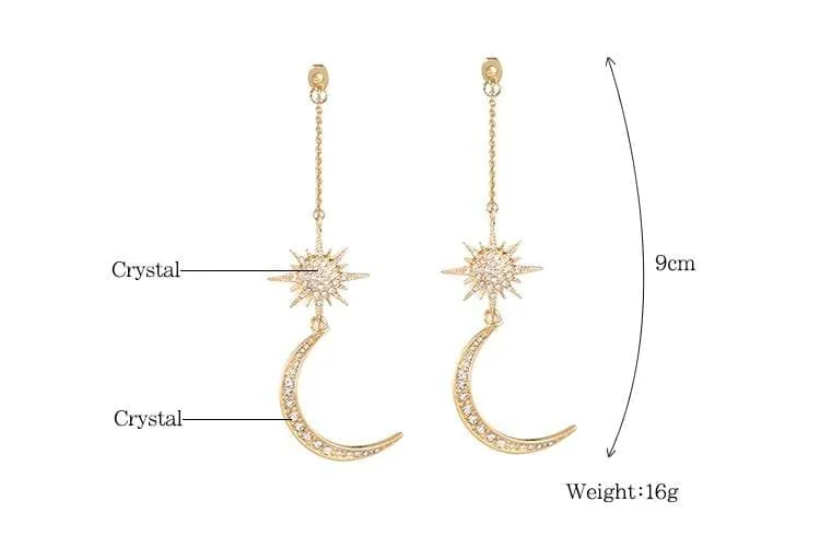 Charming Star Moon earrings