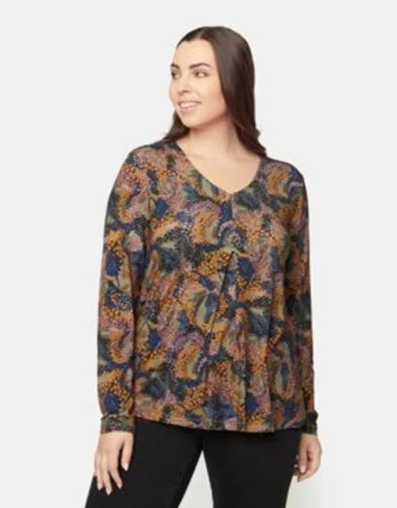 Ciso abstract print top