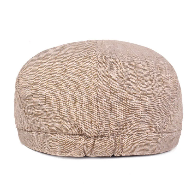 Classic Newsboy 8 Panel Plaid Beret Hat