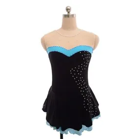 Competition Skating Dress Black Sleeveless BSU260820