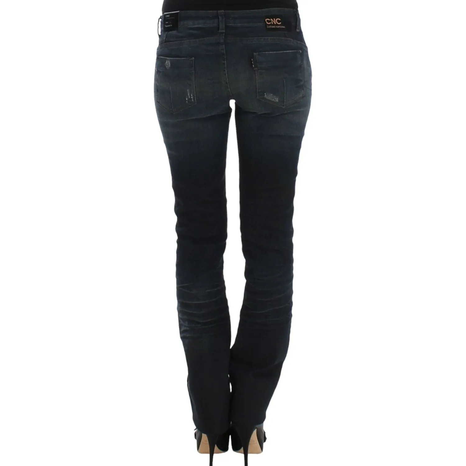 Costume National Chic Superskinny Blue Denim Jeans