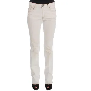 Costume National Chic White Slim Fit Designer Jeans