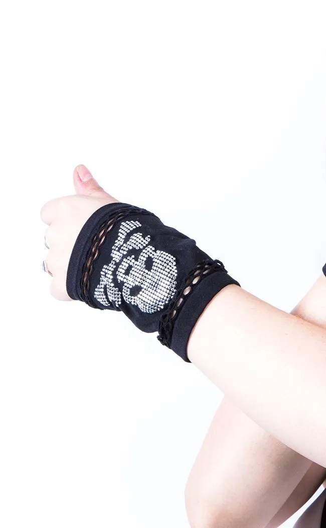 Crossbone Crochet Arm Warmers