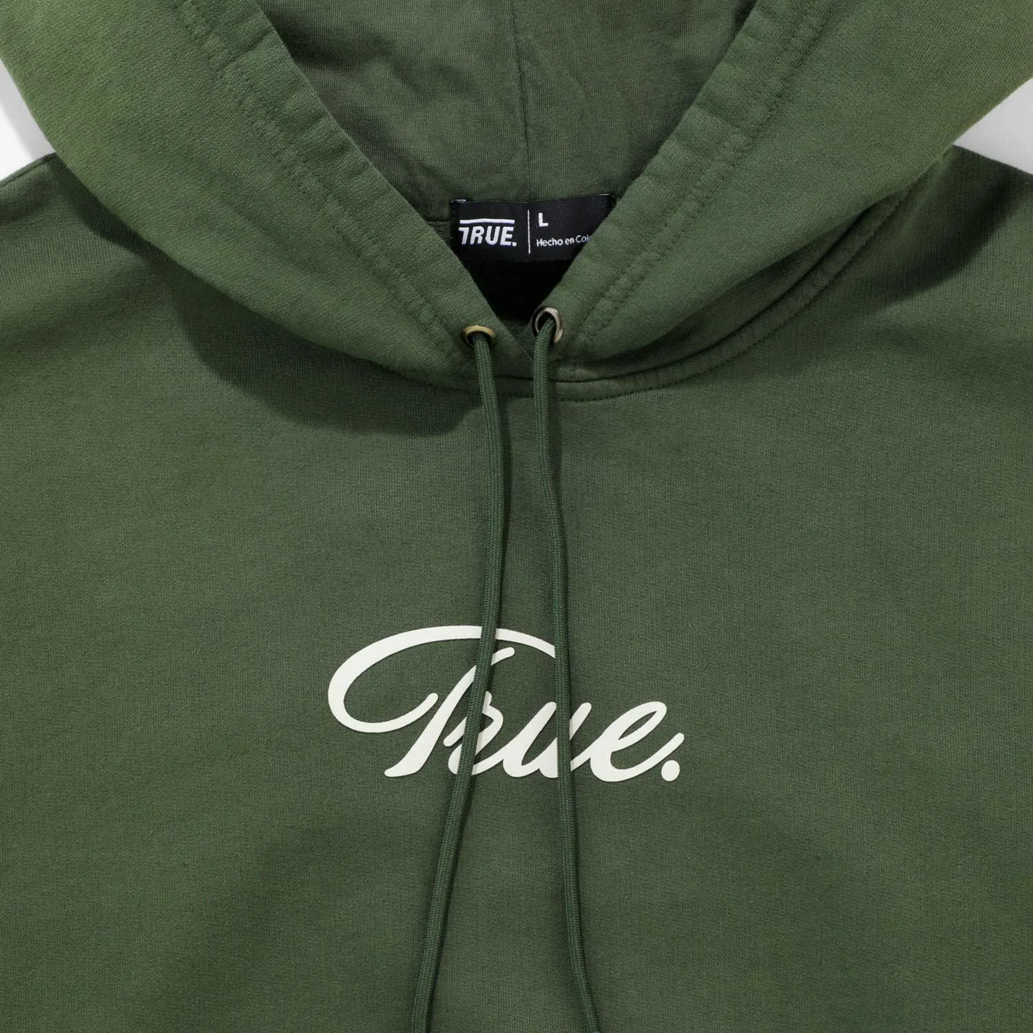 Curvy Logo Hoodie - Military Green