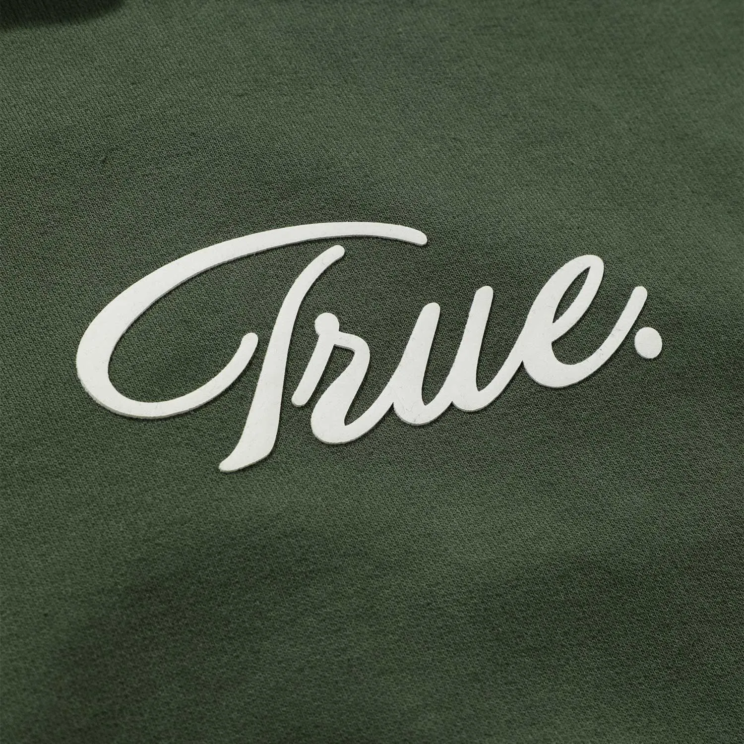 Curvy Logo Hoodie - Military Green