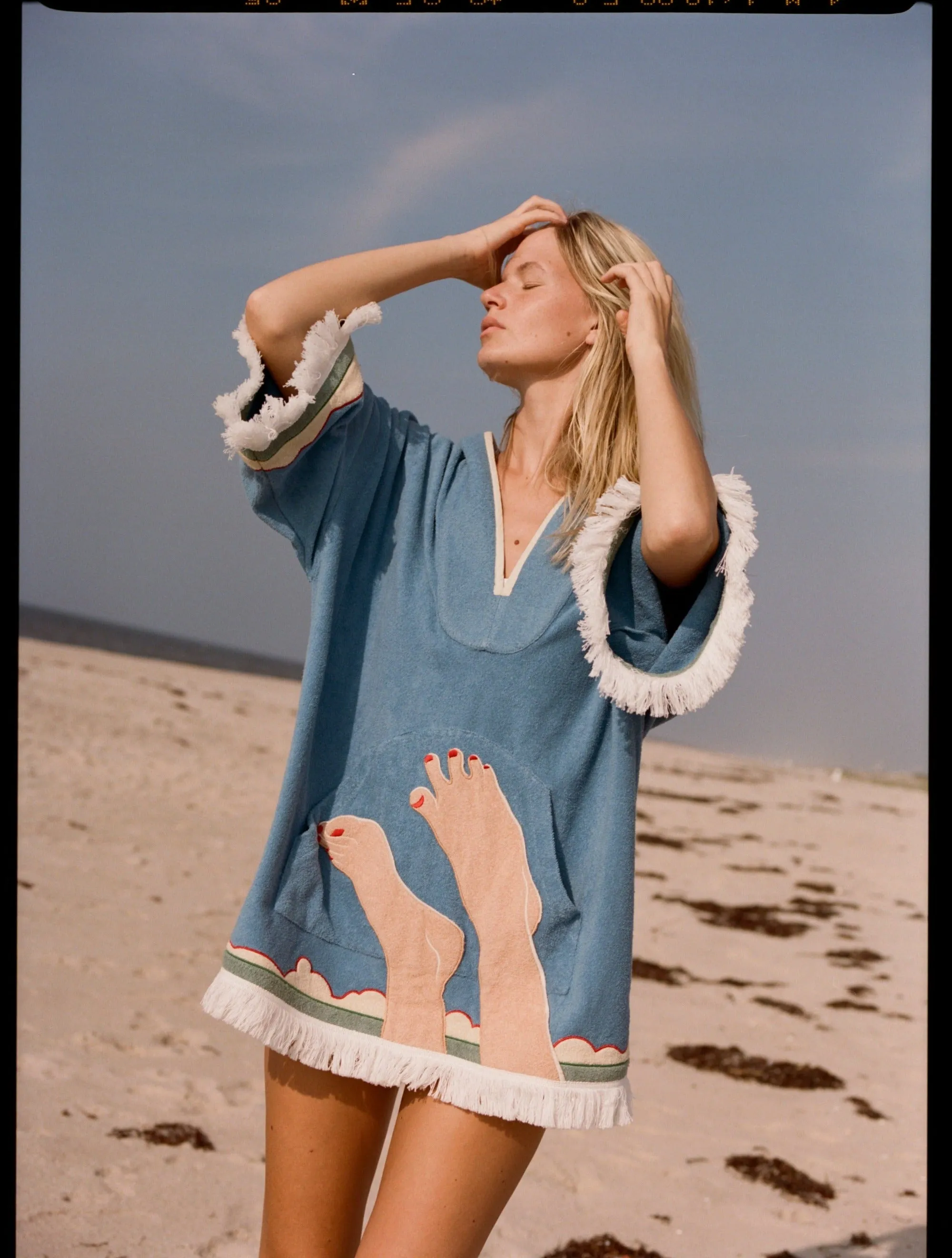 Customizable 'Tom Wesselmann - Seascape #6' Beach Towel Top