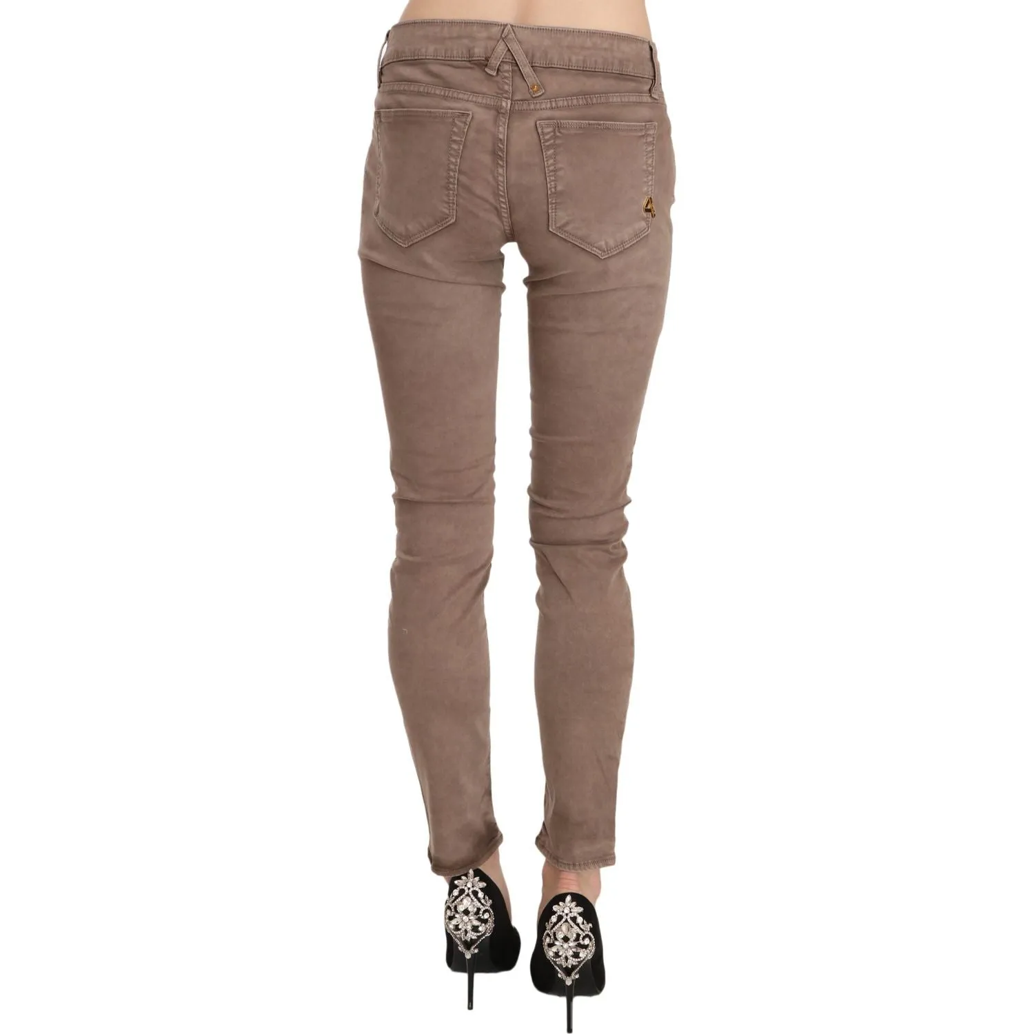 CYCLE Chic Brown Slim Fit Skinny Jeans