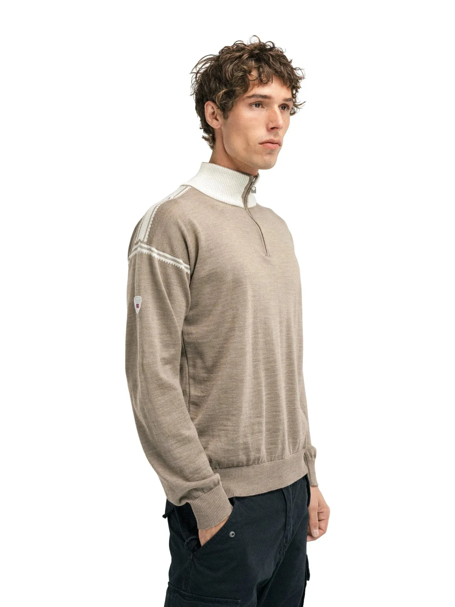 Dale of Norway | Sandvik Sweater | Men's | Mountainstone/Off White