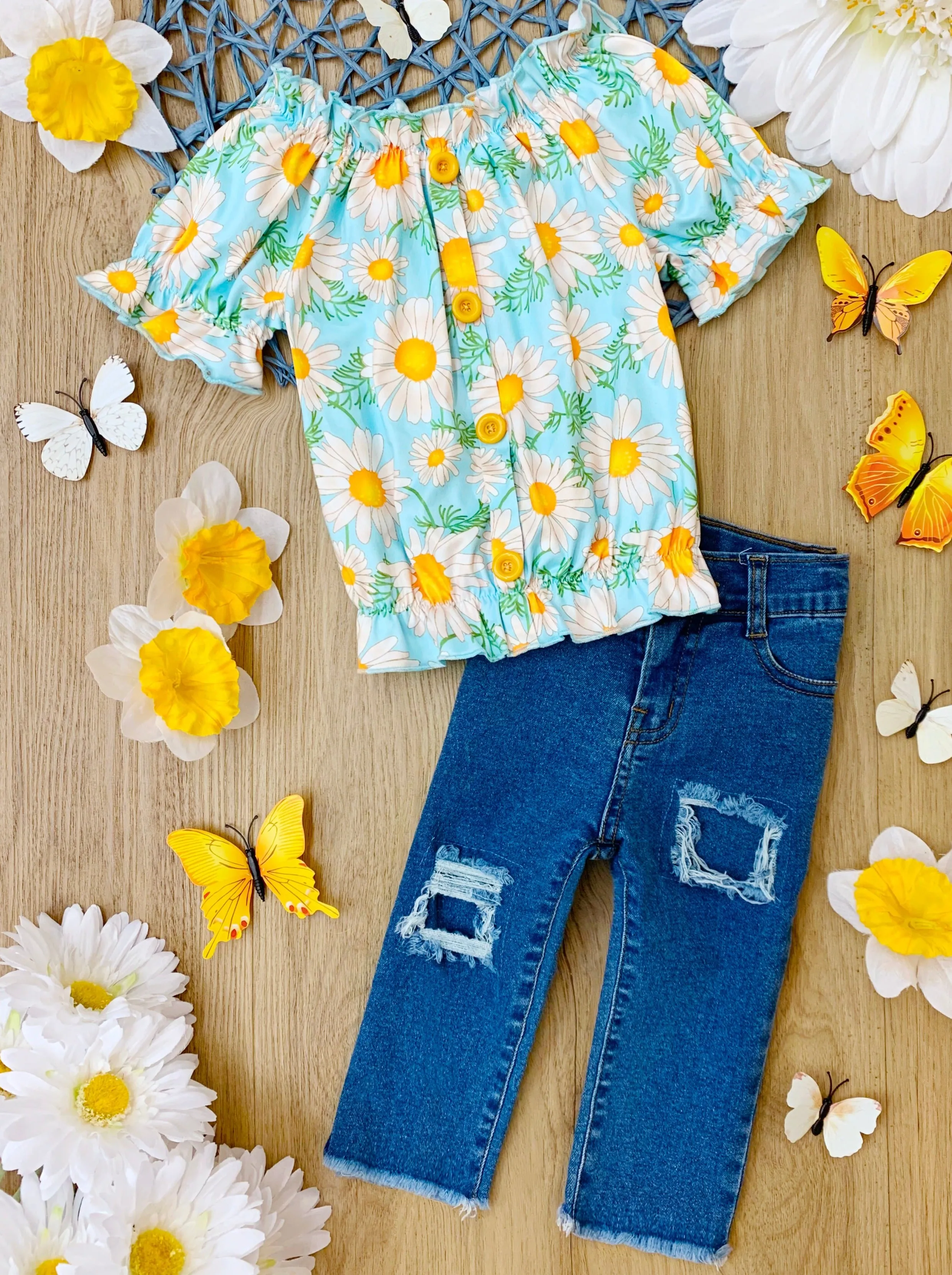 Dapper Daisy Denim Set