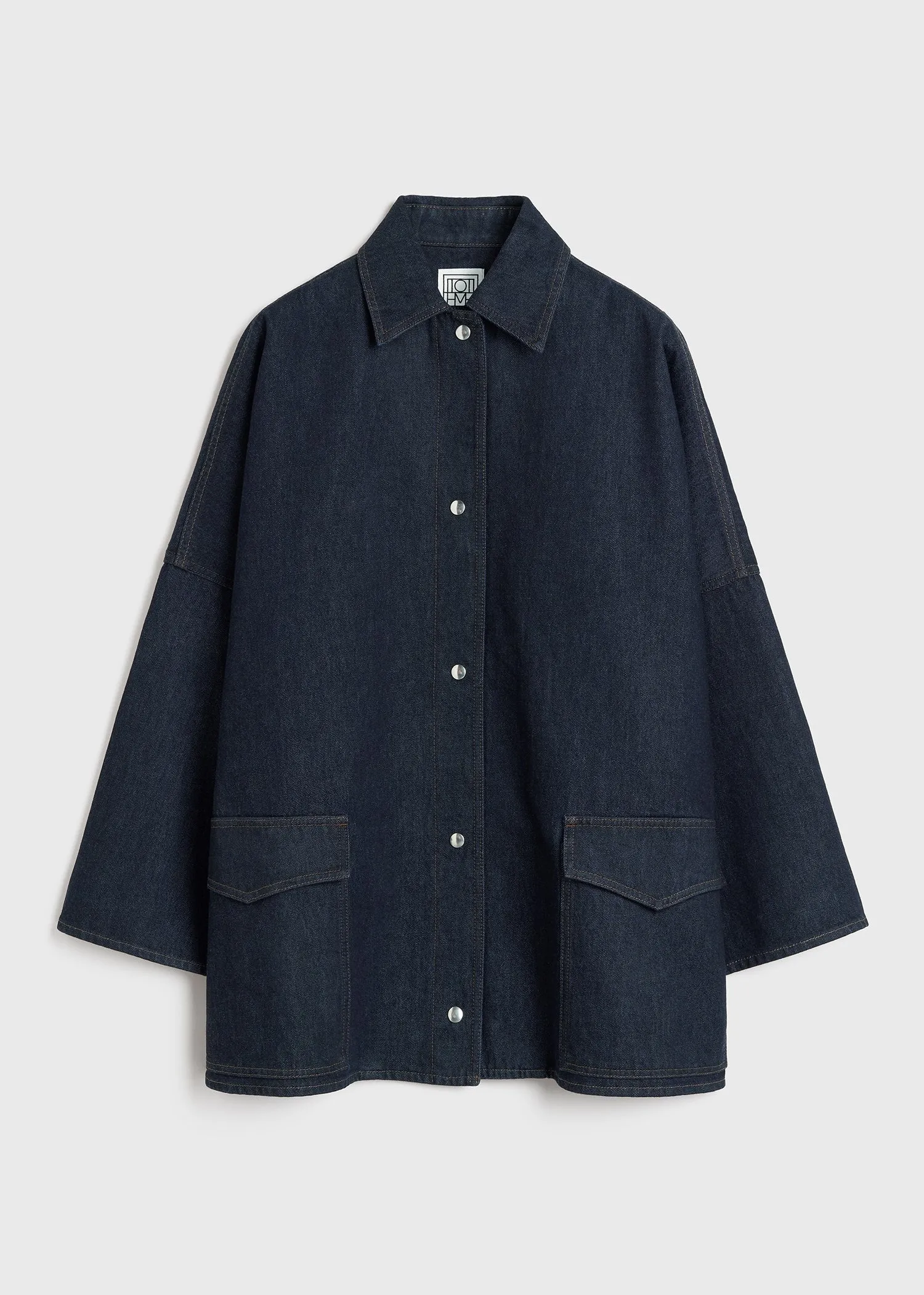 Denim overshirt jacket raw blue