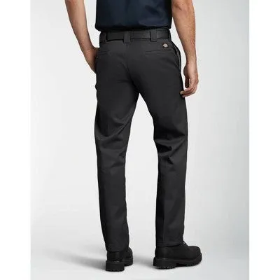 Dickies Men's Slim Fit Straight Leg Work Pants - Black 38x34