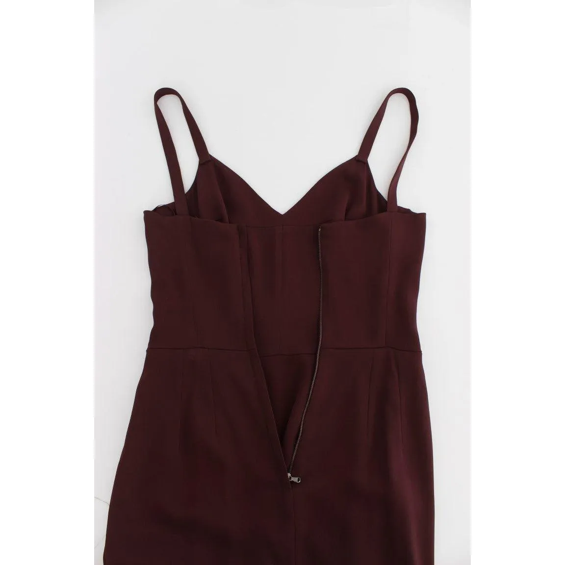 Dolce & Gabbana Elegant Bordeaux Sheath Dress