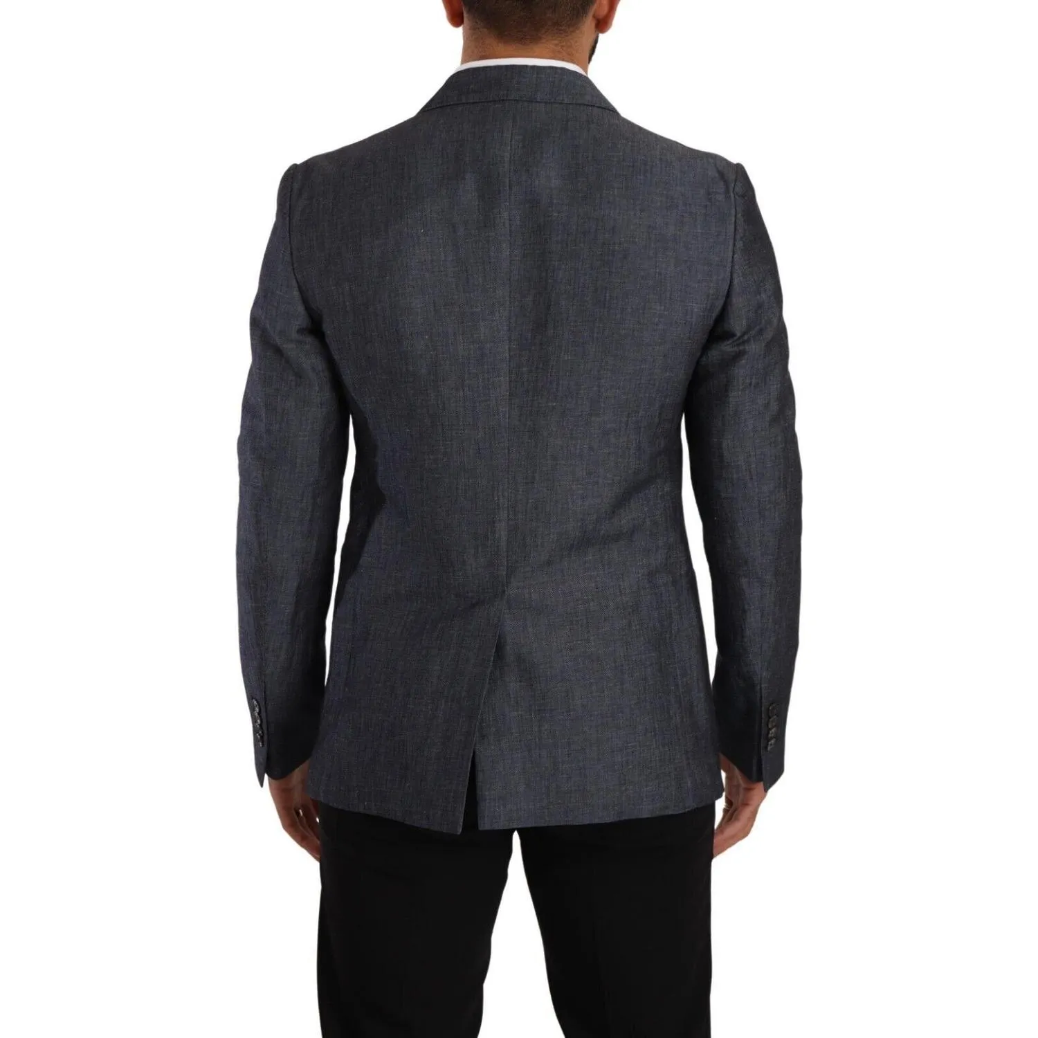 Dolce & Gabbana Elegant Slim Fit Two-Button Blue Blazer