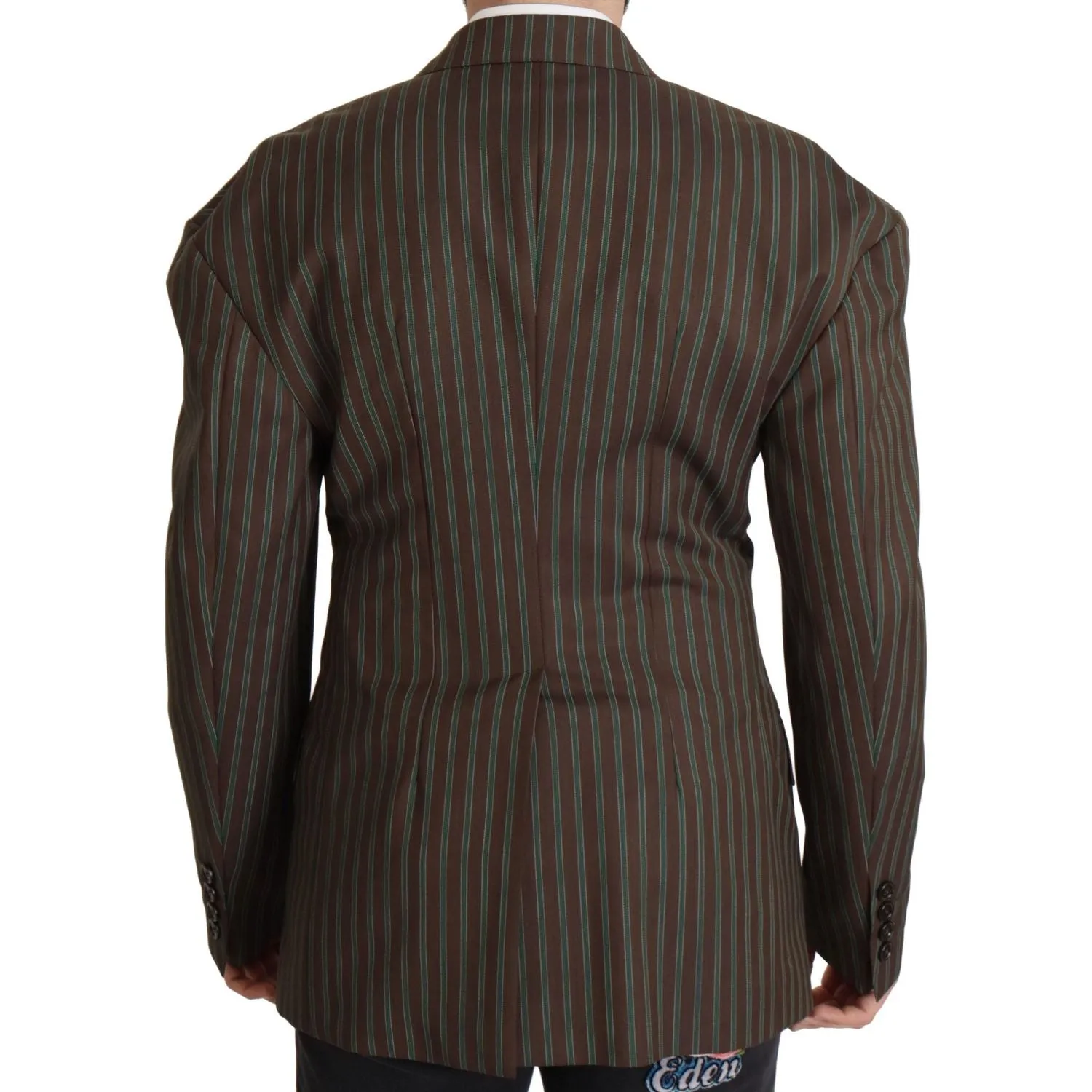 Dolce & Gabbana Multicolor Striped Double Breasted Blazer