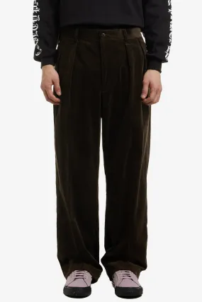 DOUBLE PLEATED CORDUROY TROUSERS