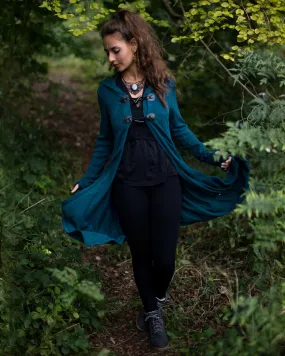 Elf Button Jacket Teal