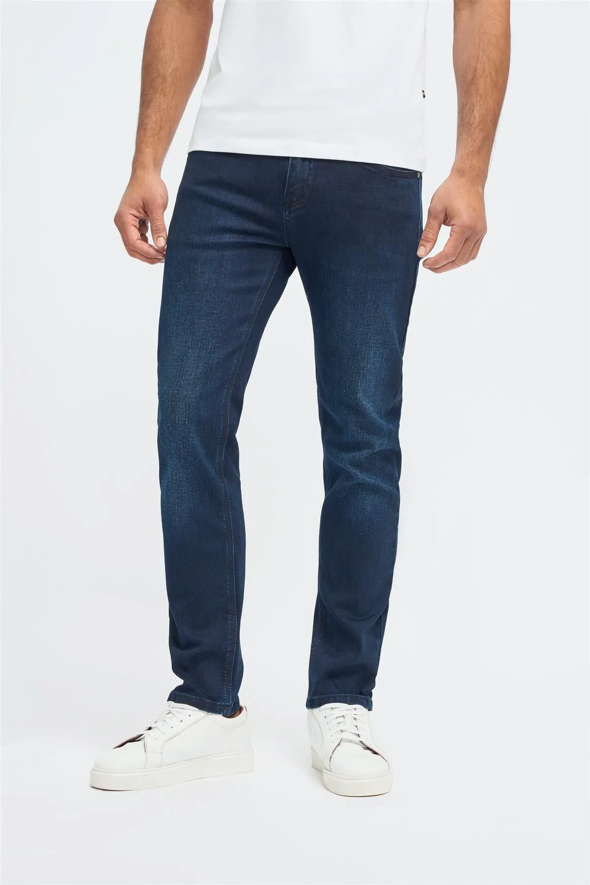 Elliot Navy Stretch Slim Fit Jeans