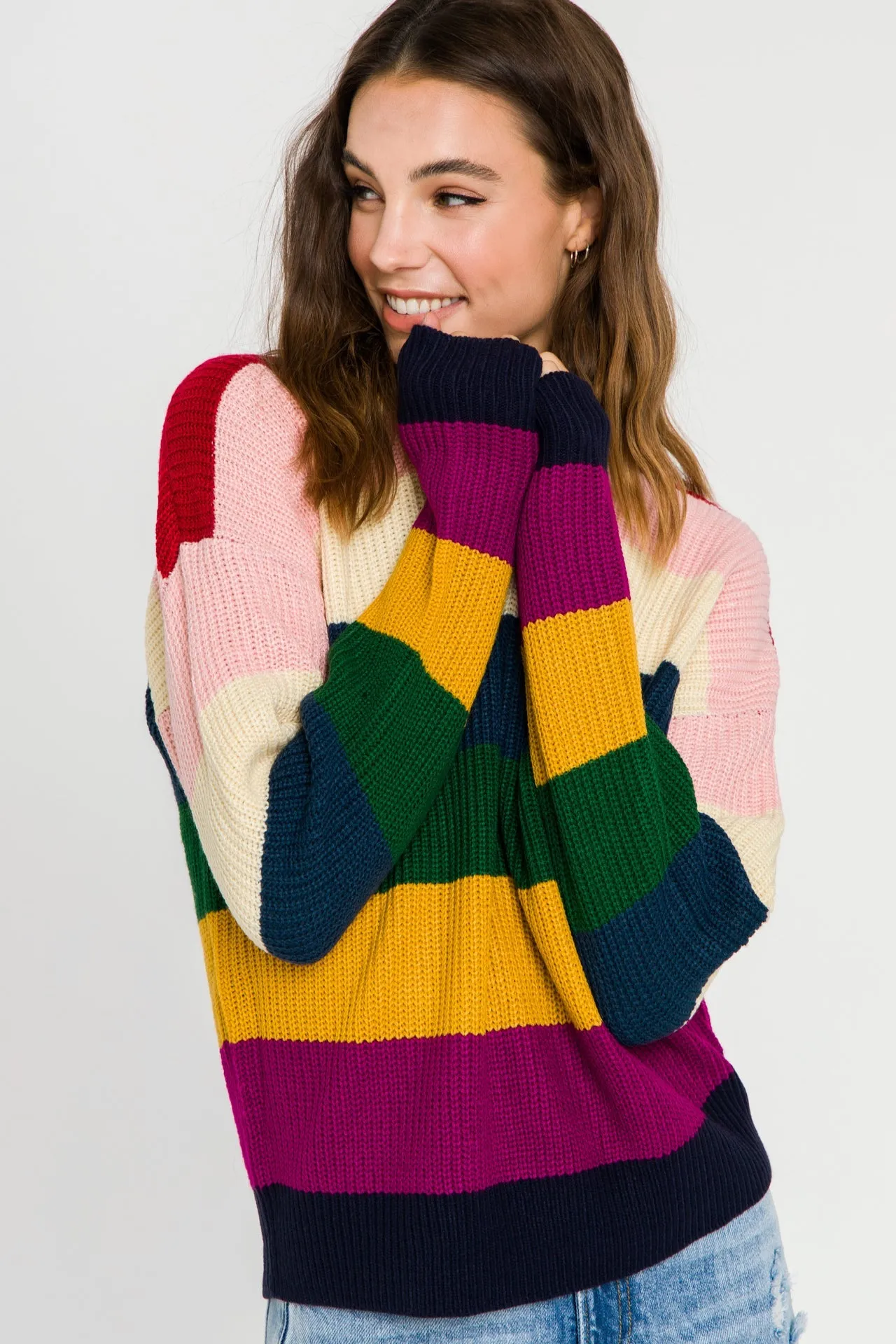 English Factory - Multi-Colored Stripe Sweater