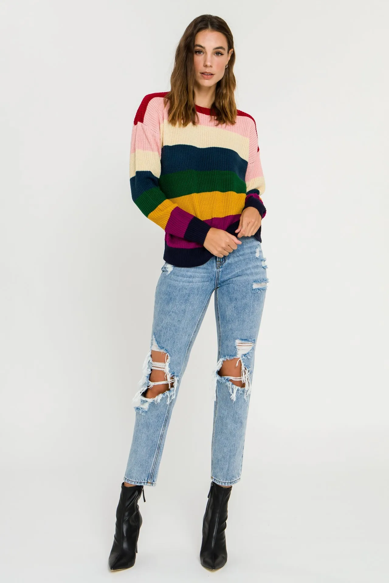 English Factory - Multi-Colored Stripe Sweater