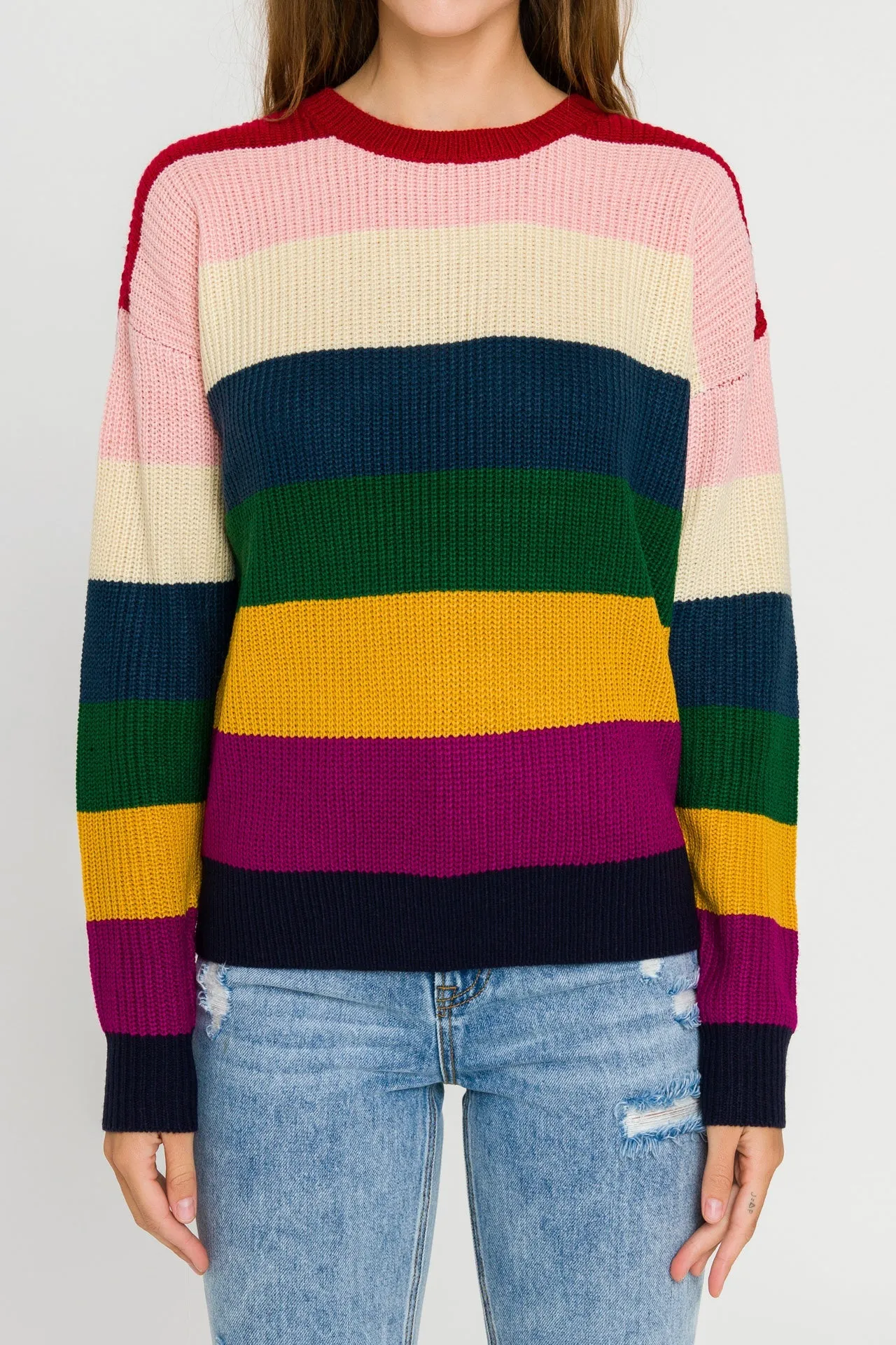 English Factory - Multi-Colored Stripe Sweater