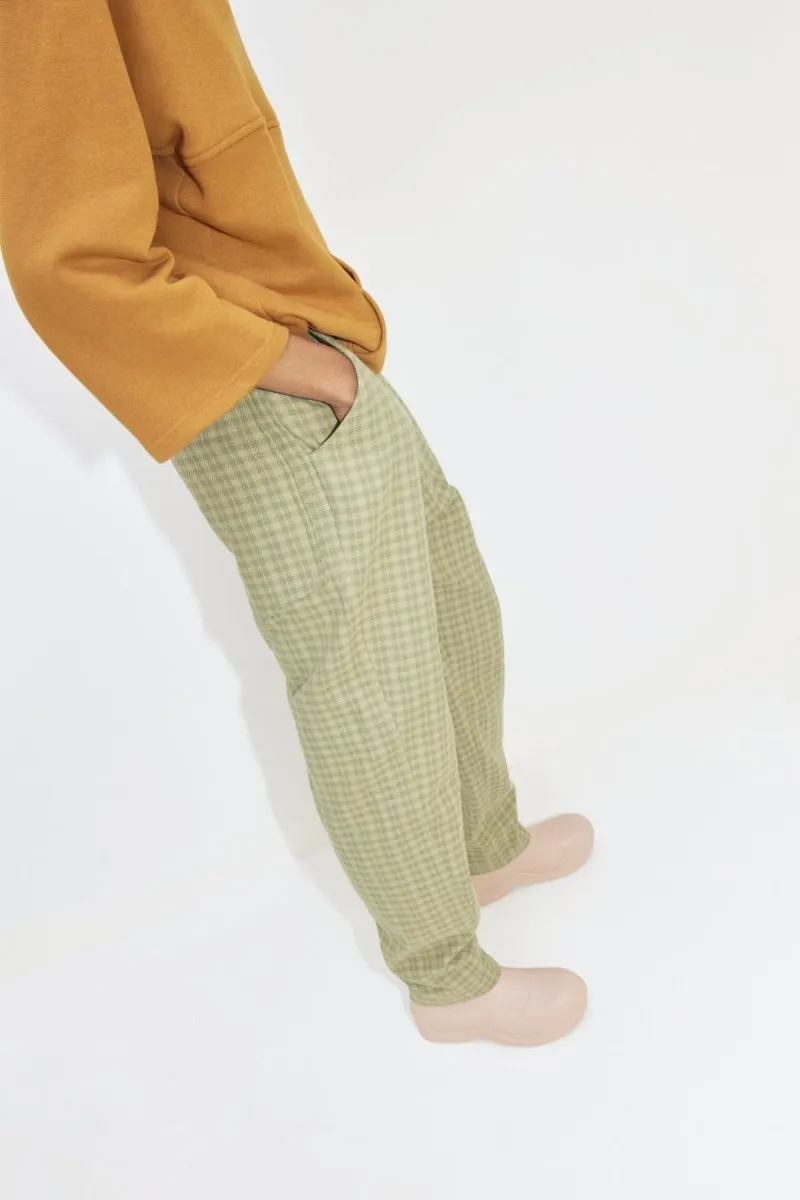 Eve Gravel Jackie Pants - Olive & Sage (In-Store)