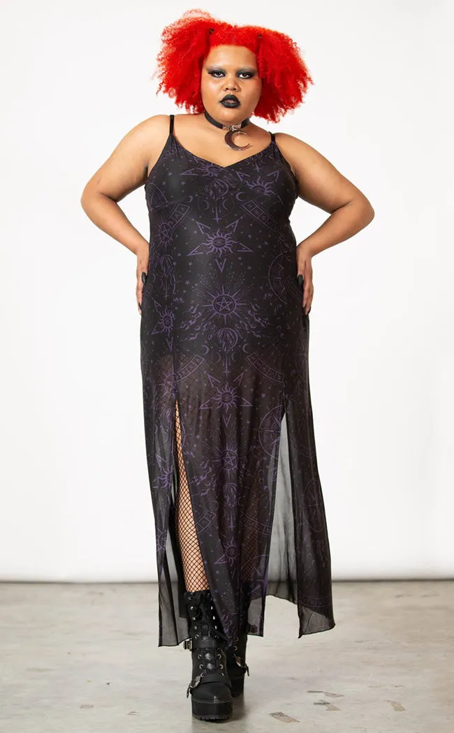 Evenescent Mesh Maxi Dress [Plus-Size]