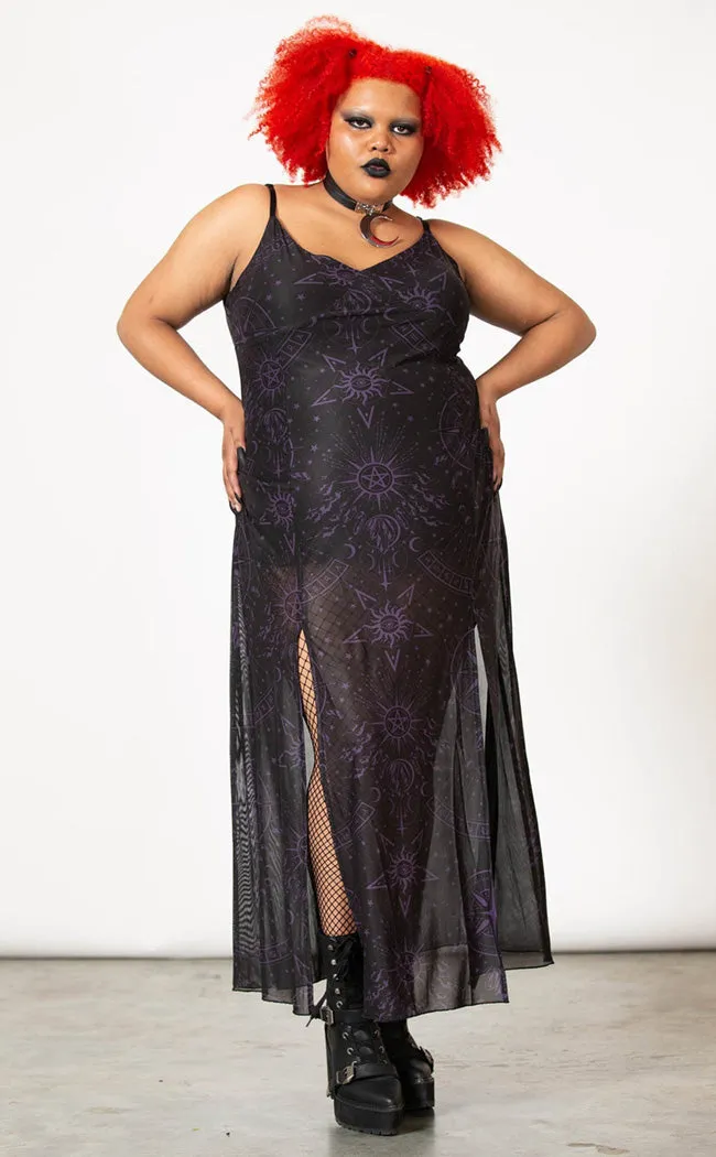 Evenescent Mesh Maxi Dress [Plus-Size]