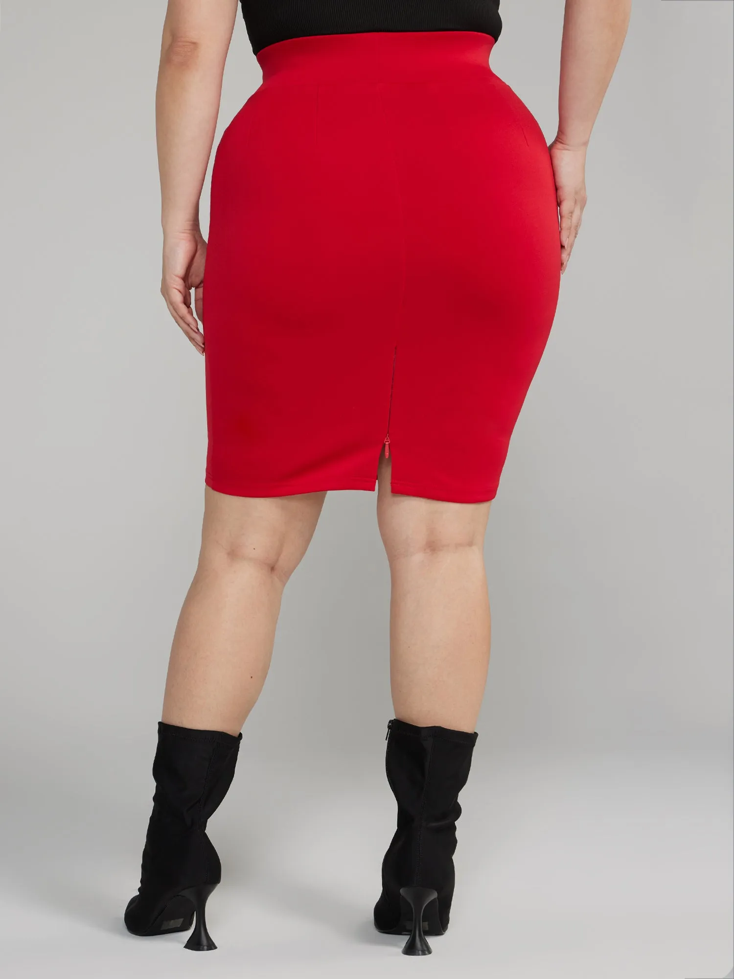 Fashion To Figure - High Waisted Knit Pencil Skirt