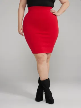 Fashion To Figure - High Waisted Knit Pencil Skirt