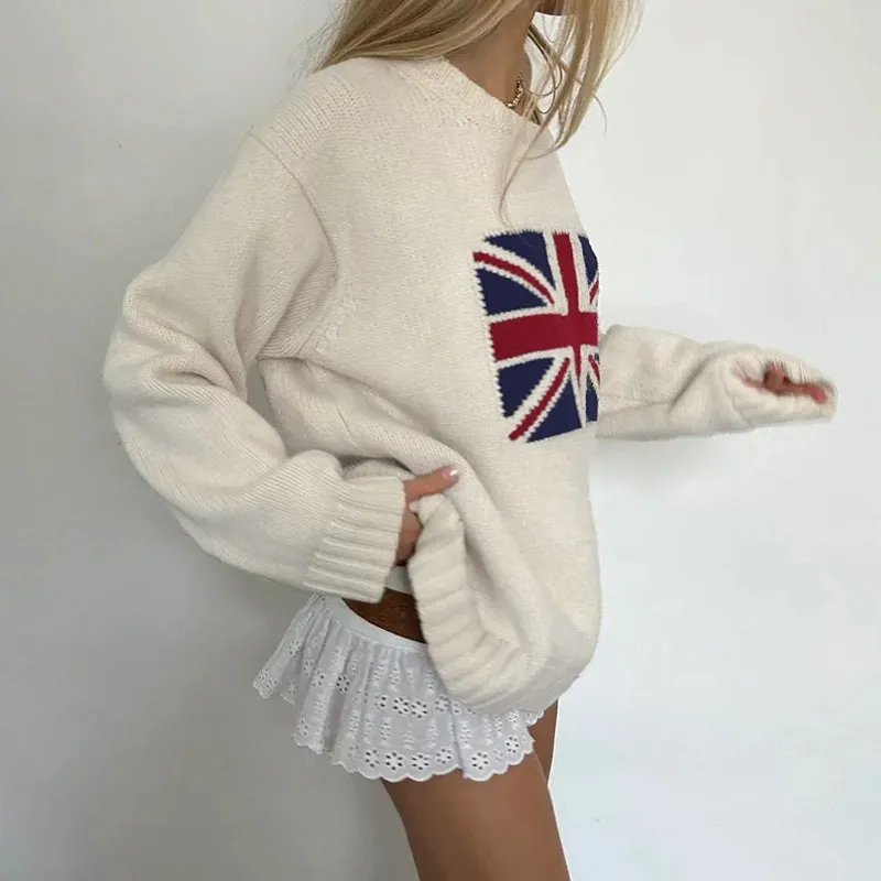 Fashionkova Brit Union Jack Knit Sweater