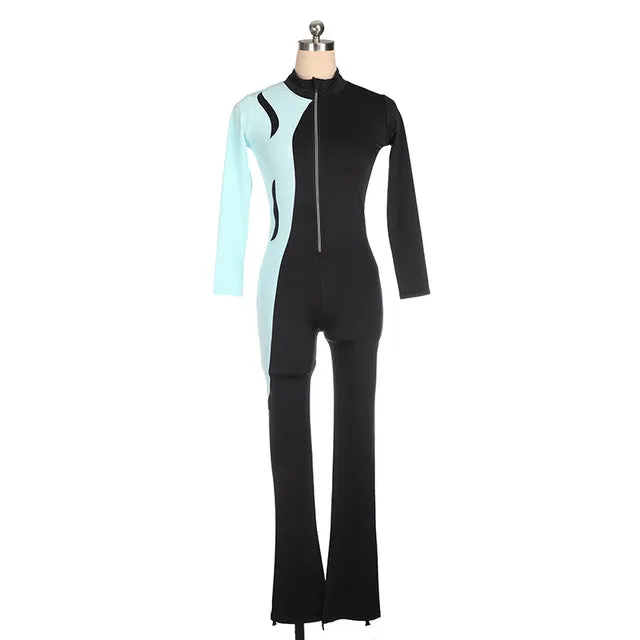 Figure Skating Catsuit Unitard Long Sleeves Available in 10   Colors