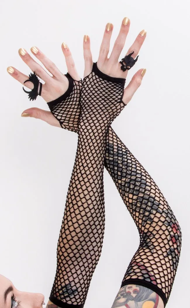 Fishnet Arm Warmers