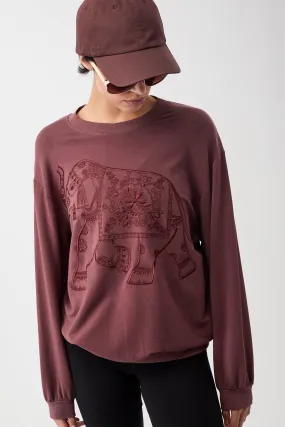 Ganesha Sweater Ruby