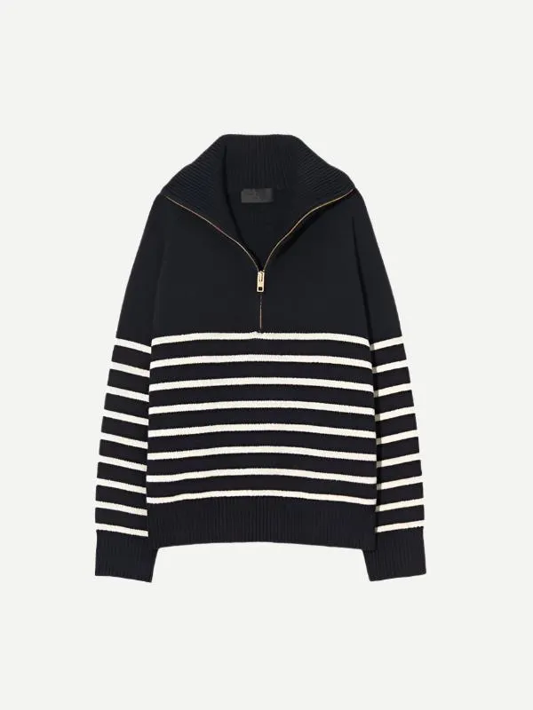 Ganze Sweater in Dark Navy/Stripe