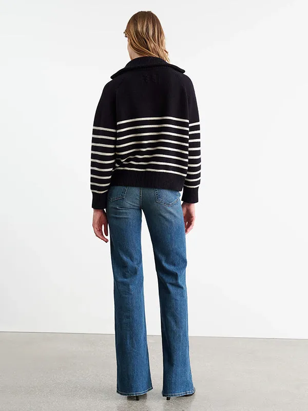 Ganze Sweater in Dark Navy/Stripe