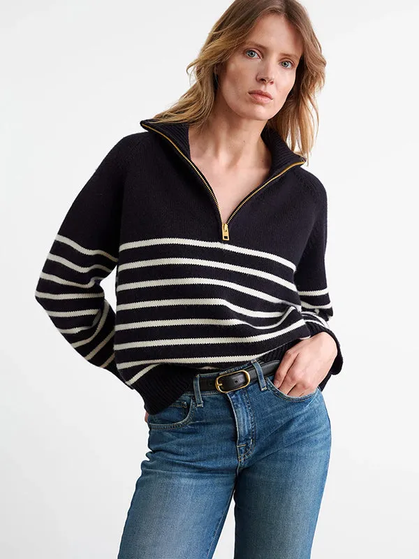 Ganze Sweater in Dark Navy/Stripe