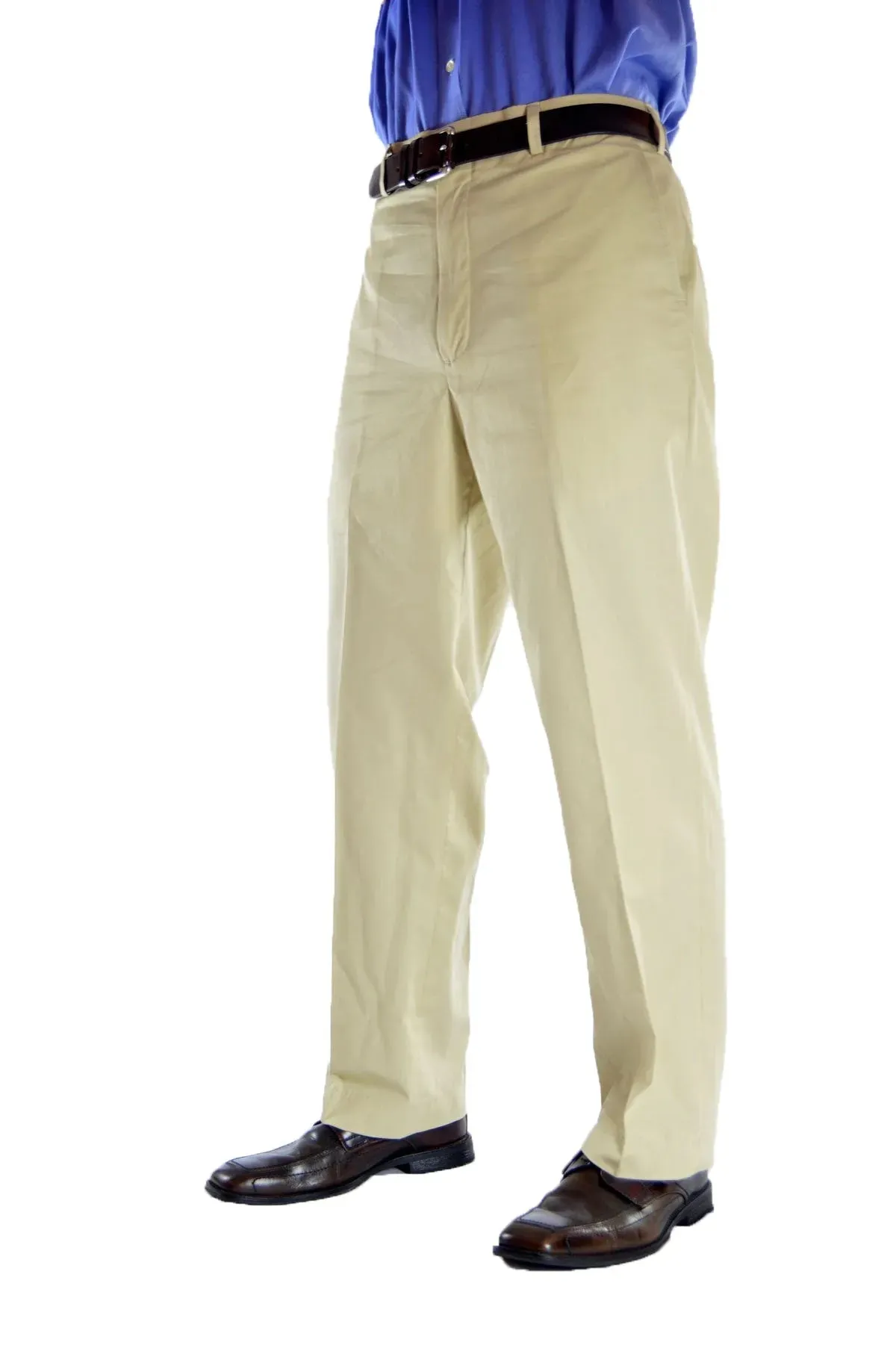 Georgia Cotton Gabardine Pants - Khaki