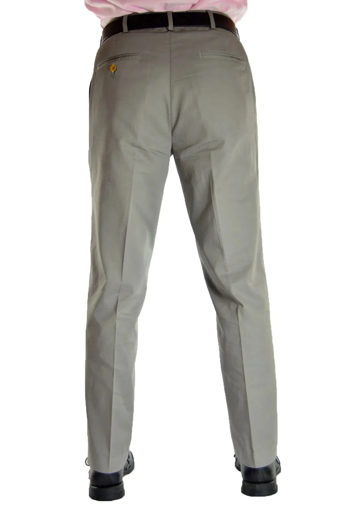 Georgia Cotton Gabardine Pants - Medium Grey