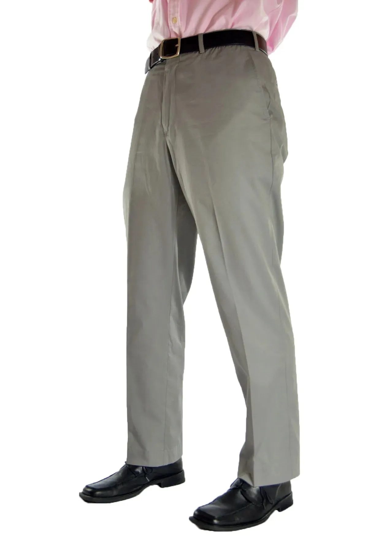 Georgia Cotton Gabardine Pants - Medium Grey