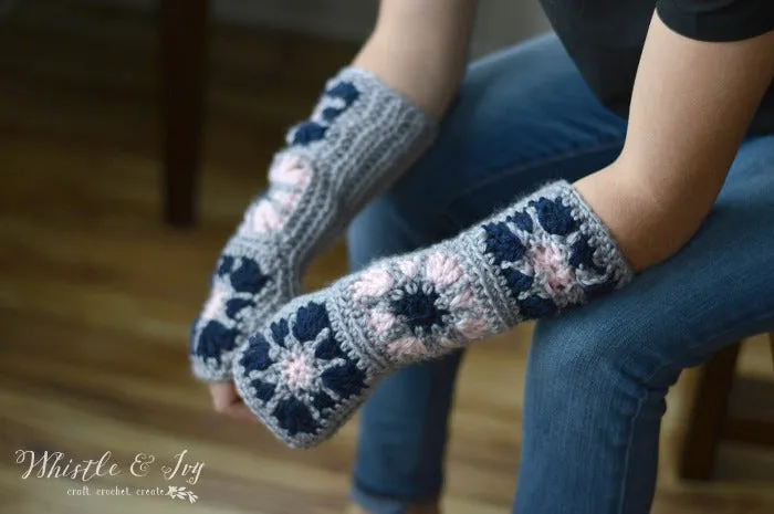 Granny Square Arm Warmers