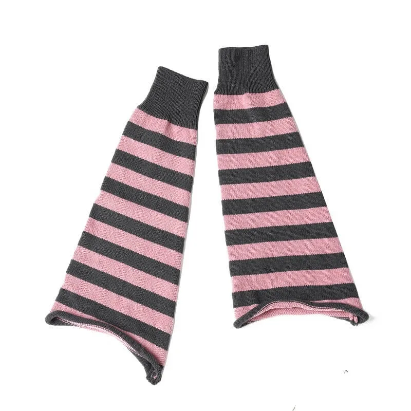 Grey pink y2k leg warmer