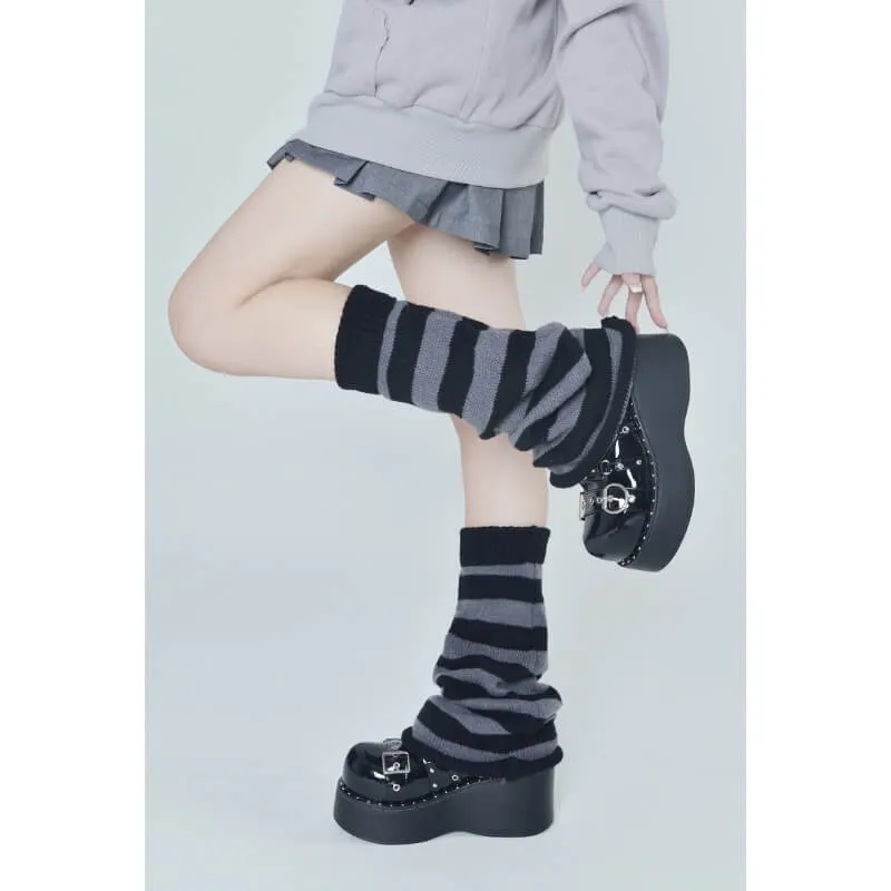 Grey pink y2k leg warmer