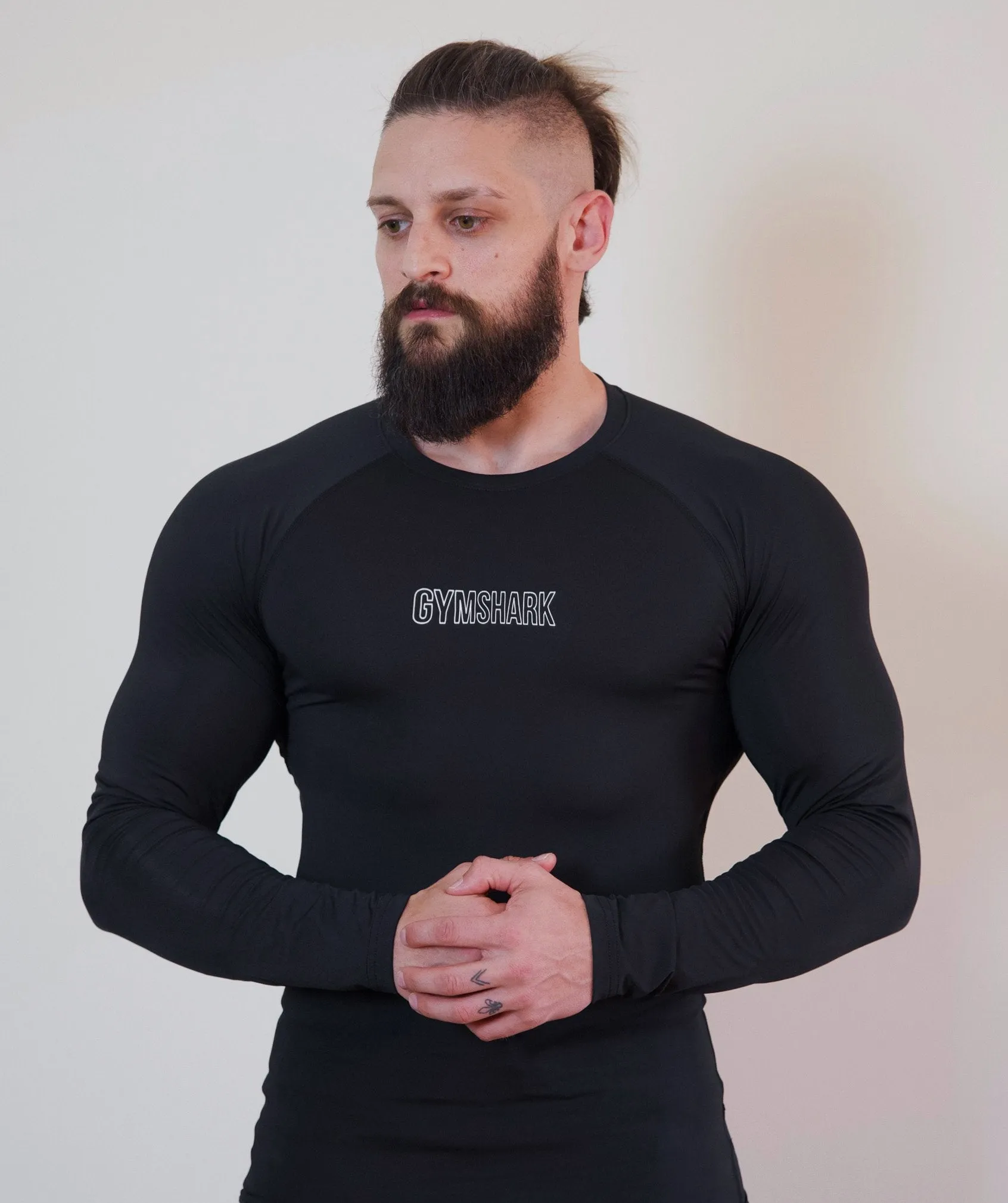 Gymshark Combat Long Sleeve Rashguard - Black