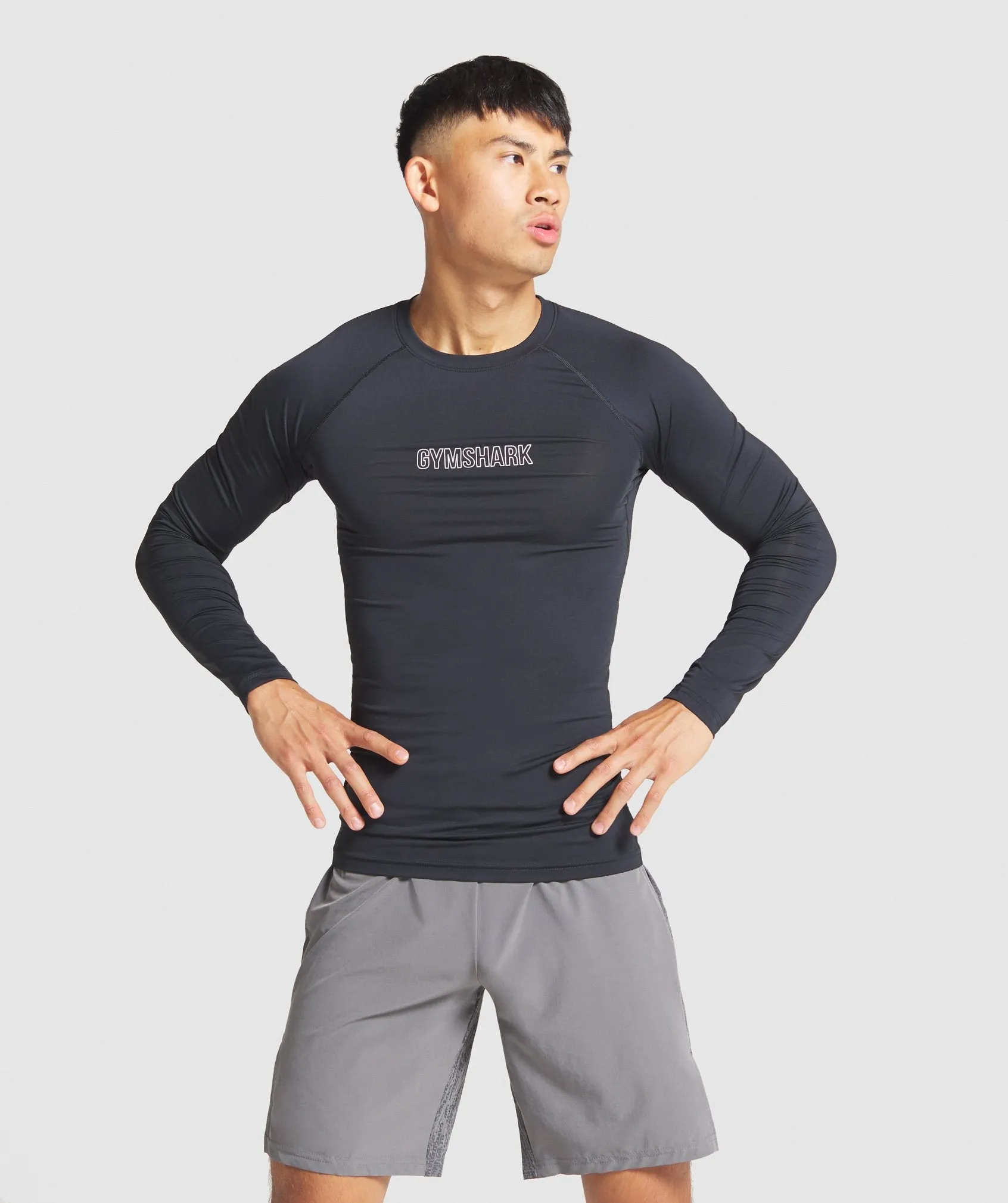 Gymshark Combat Long Sleeve Rashguard - Black