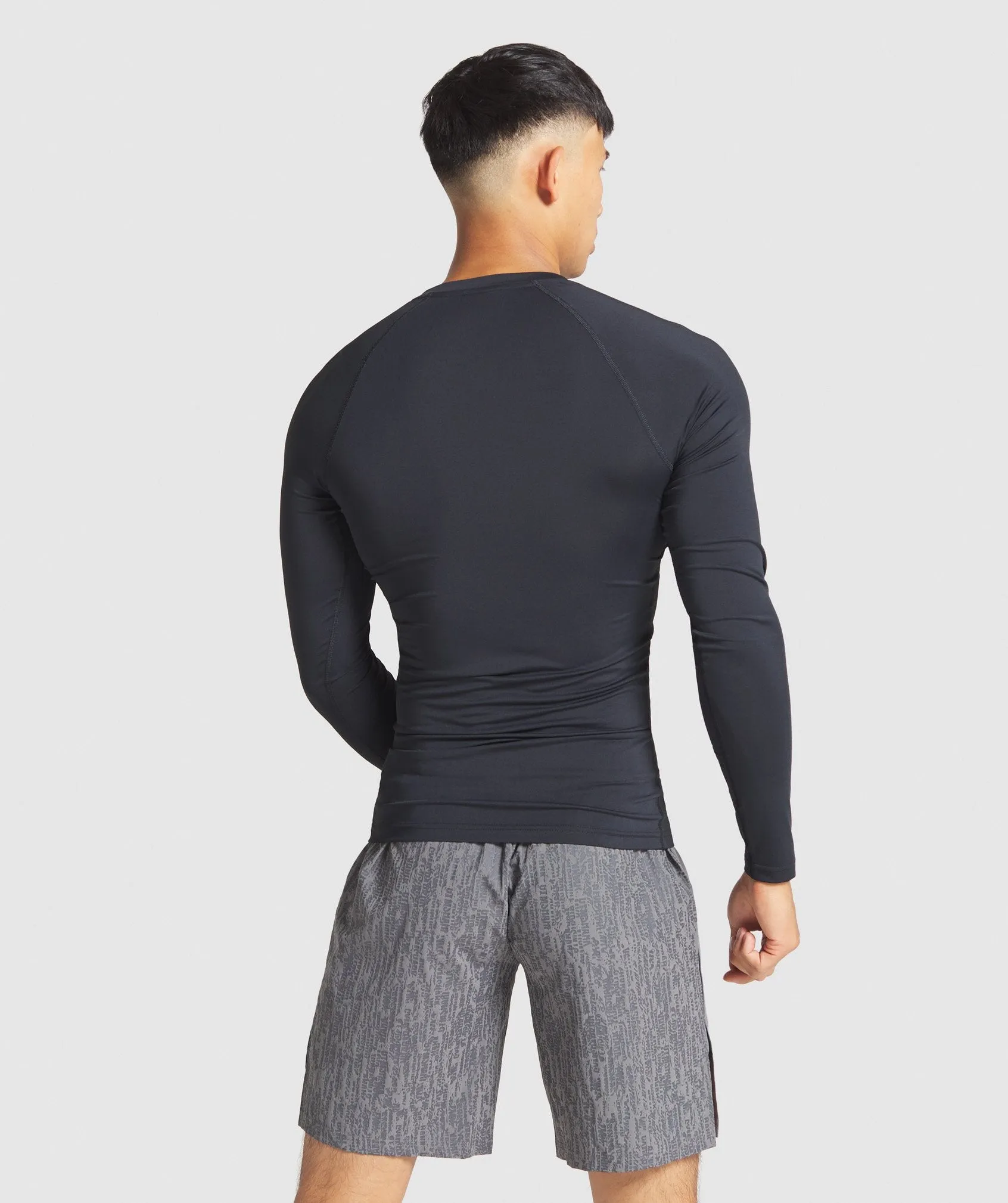 Gymshark Combat Long Sleeve Rashguard - Black