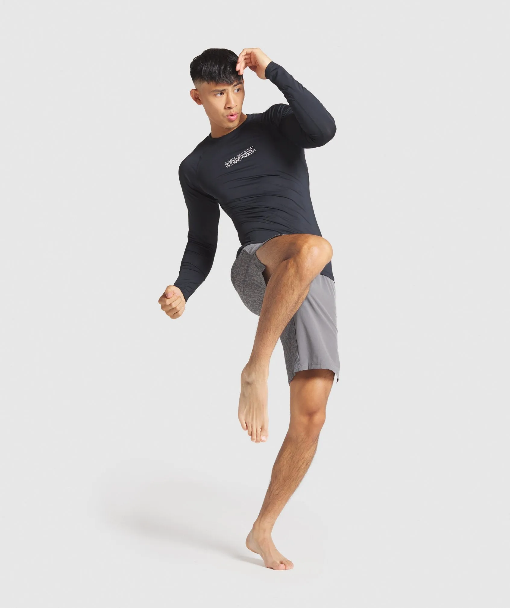 Gymshark Combat Long Sleeve Rashguard - Black