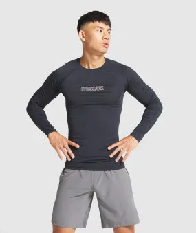 Gymshark Combat Long Sleeve Rashguard - Black