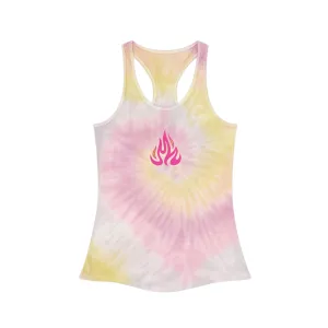 Happy Camper Tie Dye Racerback Tank Top